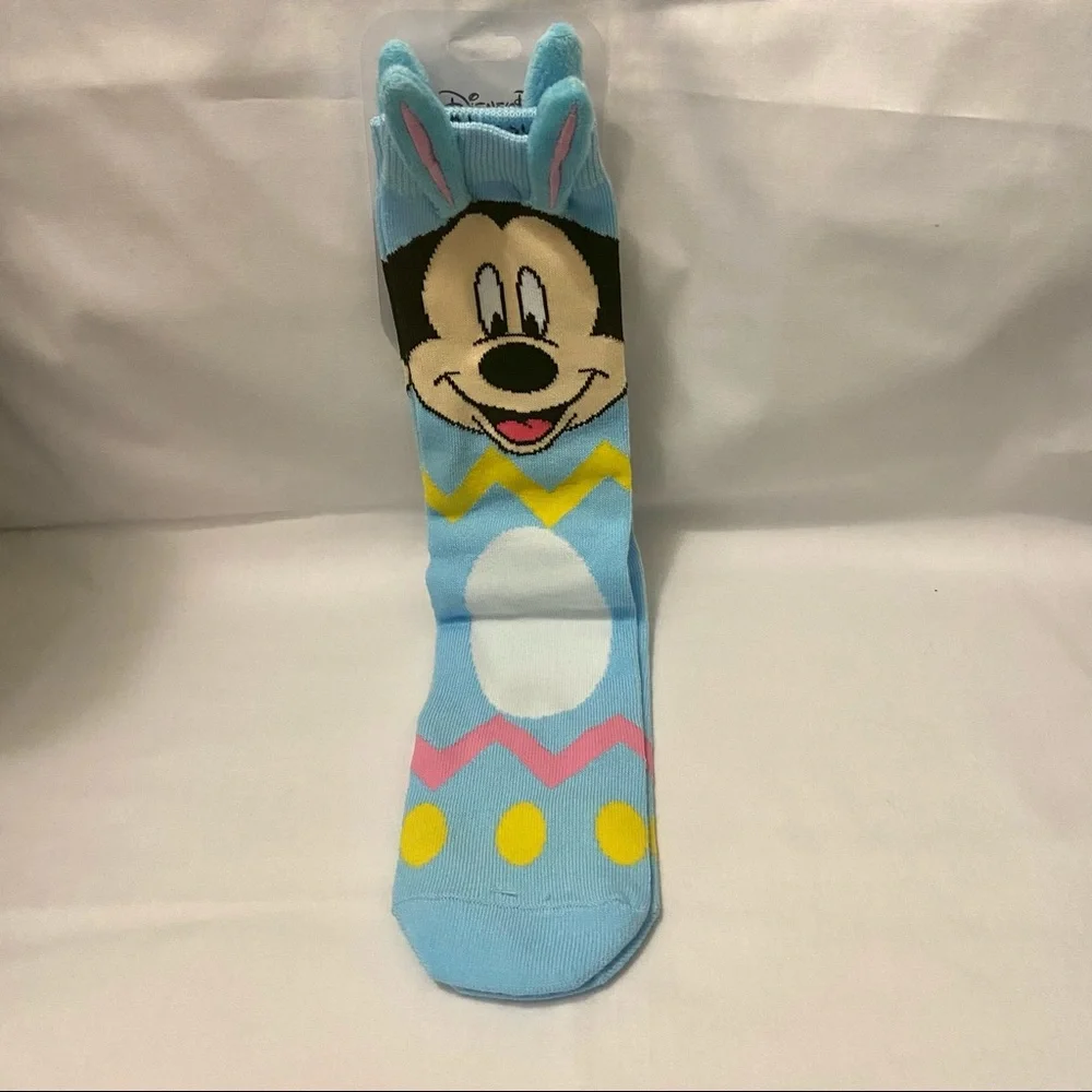 Disney Parks Minnie Mouse 3D Blue Easter Egg Socks